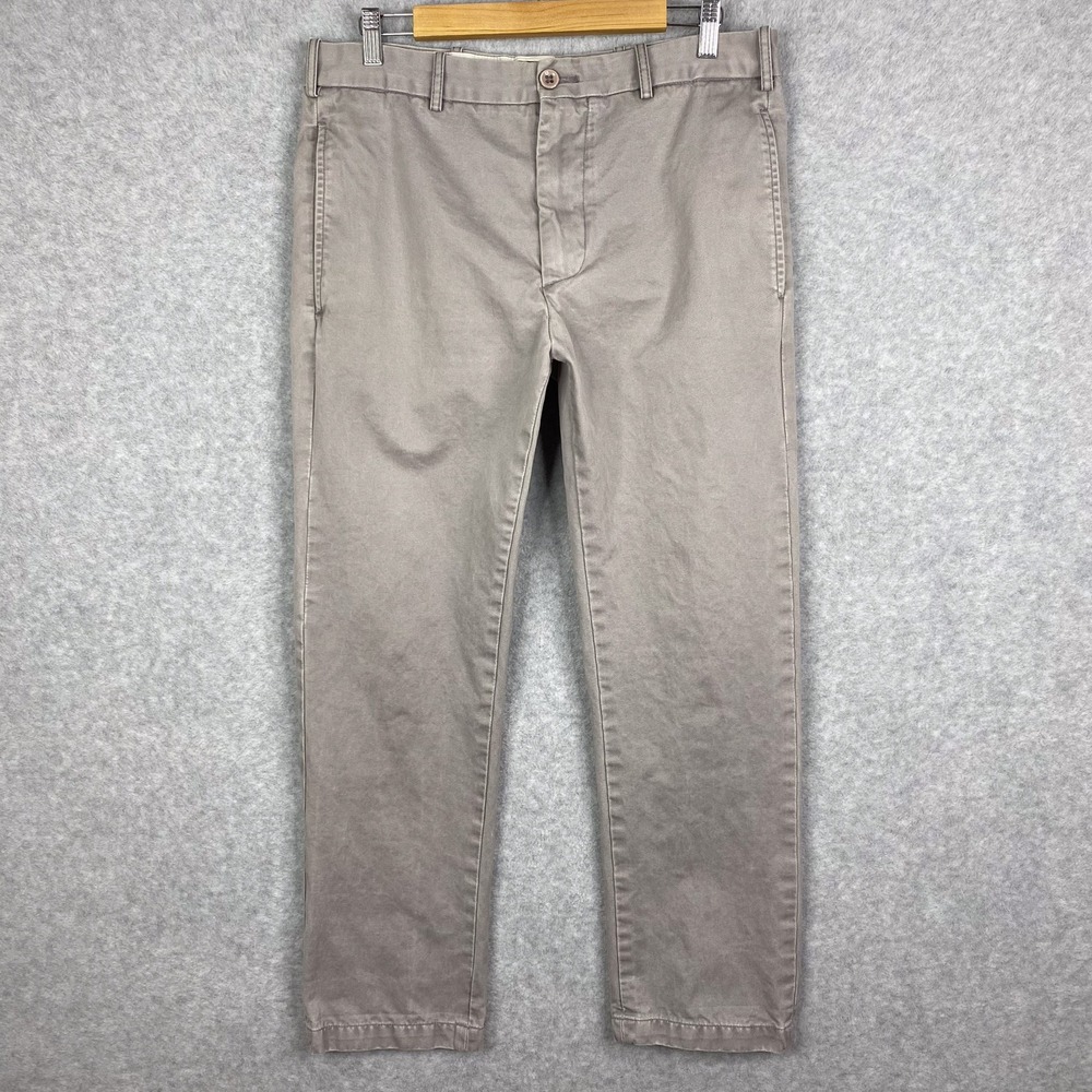 Stussy Pants Mens 32 (34x28.5) Grey Chino Cotton